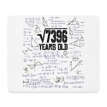 Quadratwurzel von 7396 Mathe Nerd 86. Geburtstag - Mousepad (Querformat) - Weiß - Vorne
