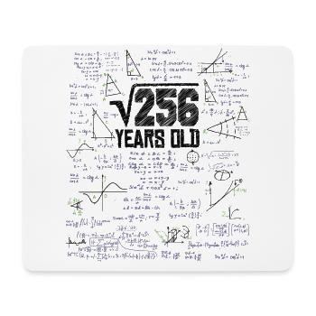 Quadratwurzel von 256 Mathe Nerd 16. Geburtstag - Mousepad (Querformat) - Weiß - Vorne