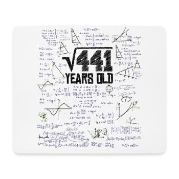 Square root of 441 math nerd 21st birthday - Mouse Pad (horizontal) - white - Front