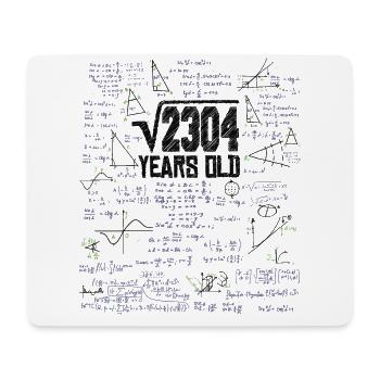 Quadratwurzel von 2304 Mathe Nerd 48. Geburtstag - Mousepad (Querformat) - Weiß - Vorne