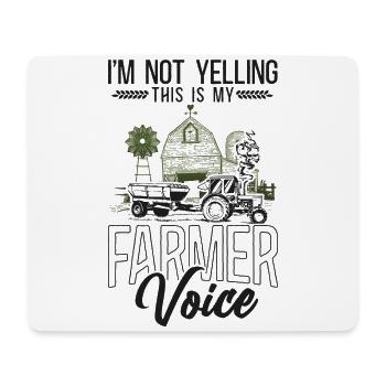 Farming Farmer Tractor Vintage I'm - Mouse Pad (horizontal) - white - Front