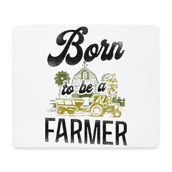 Farming Farmer Tractor Vintage - Mouse Pad (horizontal) - white - Front