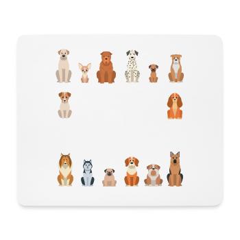 Lustiges Sit Happens Pet Sitting Design Für - Mousepad (Querformat) - Weiß - Vorne