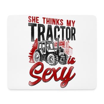 Farming Farmer Tractor Tractor - Mousepad (Querformat) - Weiß - Vorne