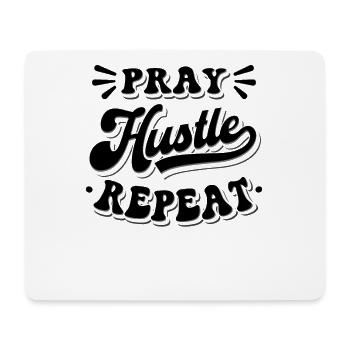 Priez Hustle Christ Jésus Entrepreneur - Tapis de souris (format paysage) - blanc - Devant