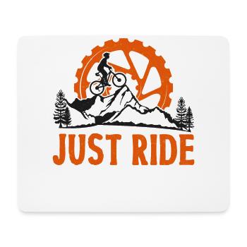 Enduro MTB Mountain Bike Riding - Mousepad (Querformat) - Weiß - Vorne