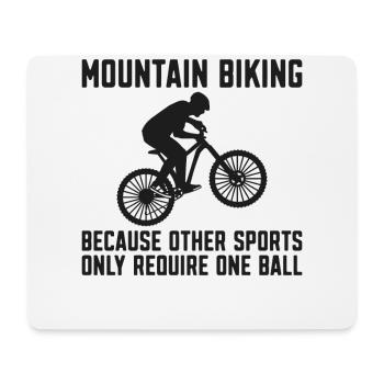 Enduro MTB Mountain Bike Riding - Mousepad (Querformat) - Weiß - Vorne