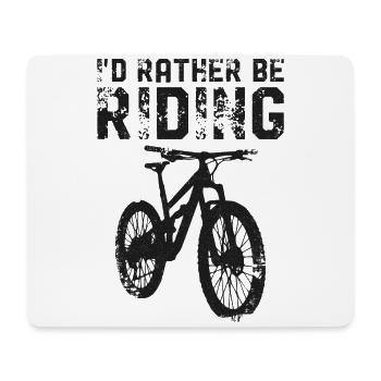 Enduro MTB Mountain Bike Riding - Mouse Pad (horizontal) - white - Front