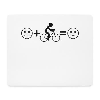 Enduro MTB Mountain Bike Riding - Mouse Pad (horizontal) - white - Front