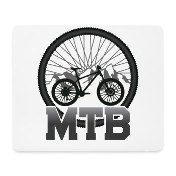 Enduro MTB Mountain Bike Riding - Mouse Pad (horizontal) - white - Front