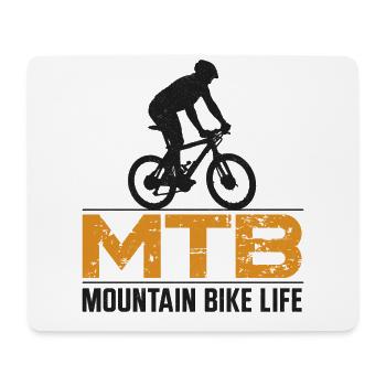 Enduro MTB Mountain Bike Riding - Mouse Pad (horizontal) - white - Front