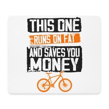 Enduro MTB Mountain Bike Riding - Mousepad (Querformat) - Weiß - Vorne