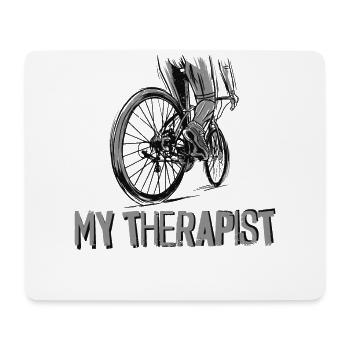 Enduro MTB Mountain Bike Riding - Mouse Pad (horizontal) - white - Front
