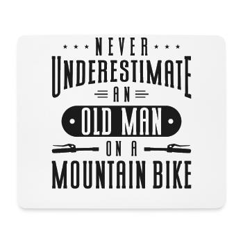 Enduro MTB Mountain Bike Riding - Mouse Pad (horizontal) - white - Front