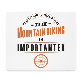 Enduro MTB Mountain Bike Riding - Mouse Pad (horizontal) - white - Front