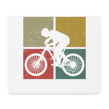 Enduro MTB Mountain Bike Riding - Mouse Pad (horizontal) - white - Front
