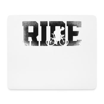 Drôle de vélo de route à vélo - Tapis de souris (format paysage) - blanc - Devant