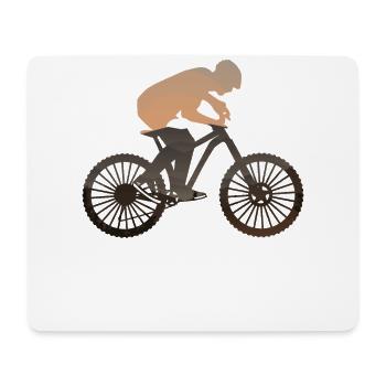 Enduro MTB Mountain Bike Riding - Mouse Pad (horizontal) - white - Front