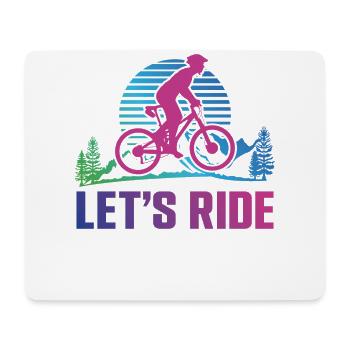 Enduro MTB Mountain Bike Riding - Mouse Pad (horizontal) - white - Front