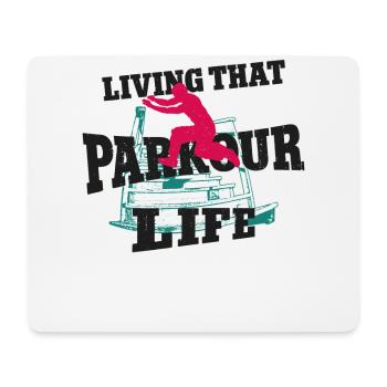 Parkour Free Running Traceur - Mouse Pad (horizontal) - white - Front