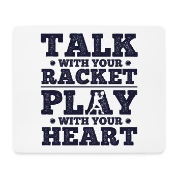 Tennisplatz Spruch Für Tennis - Mousepad (Querformat) - Weiß - Vorne