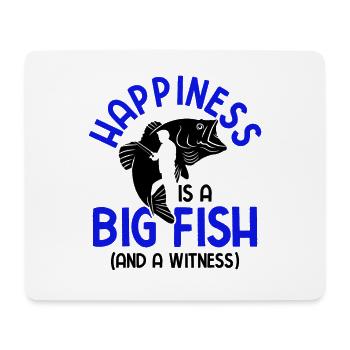 Angler Spruch zum Angeln Angel - Mousepad (Querformat) - Weiß - Vorne