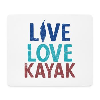 Paddel-Boot Kanu-Fahrer Für Kajak - Mousepad (Querformat) - Weiß - Vorne