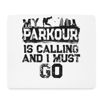 Parkour Free Running Traceur - Mouse Pad (horizontal) - white - Front