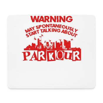 Parkour Free Running Traceur - Mouse Pad (horizontal) - white - Front