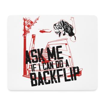 Parkour Free Running Traceur - Mouse Pad (horizontal) - white - Front