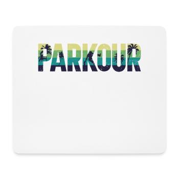 Parkour Free Running Traceur Retro - Mousepad (Querformat) - Weiß - Vorne