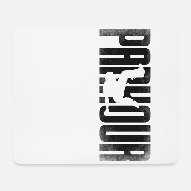 Parkour Free Running Traceur - Mousepad (Querformat) - Weiß