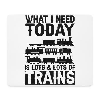 Steam Train Driver Trainspotting - Mouse Pad (horizontal) - white - Front