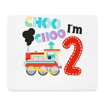 Steam Train Driver Trainspotting - Mouse Pad (horizontal) - white - Front