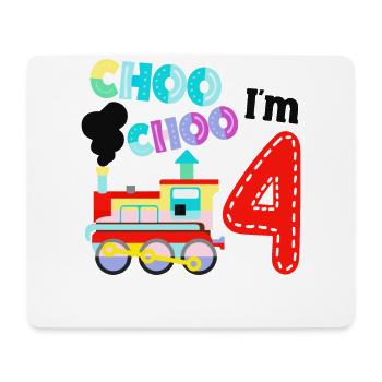 Steam Train Driver Trainspotting - Mouse Pad (horizontal) - white - Front