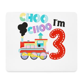 Steam Train Driver Trainspotting - Mouse Pad (horizontal) - white - Front