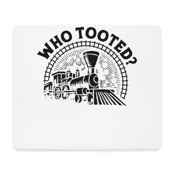 Conducteur de train à vapeur Trainspotting - Tapis de souris (format paysage) - blanc - Devant