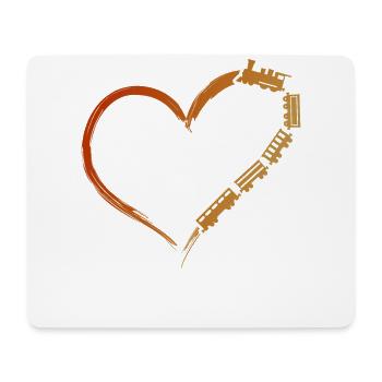 Steam Train Driver Trainspotting - Mouse Pad (horizontal) - white - Front