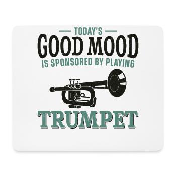 Trumpet Player Vintage Today's - Mousepad (Querformat) - Weiß - Vorne