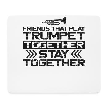 Trumpet Player Besties Vintage - Mousepad (Querformat) - Weiß - Vorne