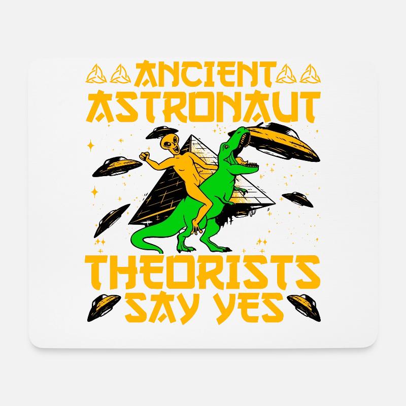 Ancient Astronaut Theorists say yes - Mousepad (Querformat) - Weiß