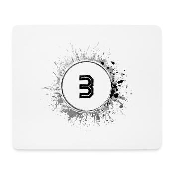 3 Nombre d’objets blob - Tapis de souris (format paysage) - blanc - Devant