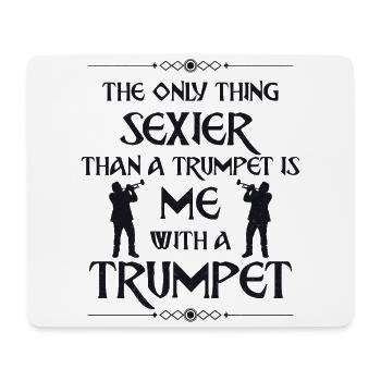 Trumpet Player Vintage The Only - Mouse Pad (horizontal) - white - Front