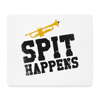 Trumpet Player Pun Vintage Spit - Mousepad (Querformat) - Weiß - Vorne