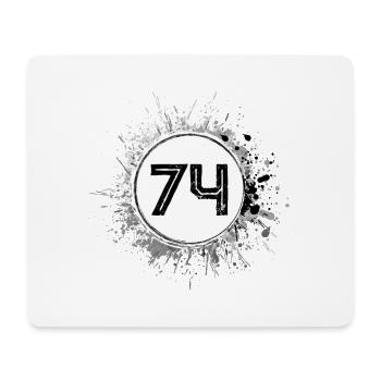 74 Number of blobs - Mouse Pad (horizontal) - white - Front