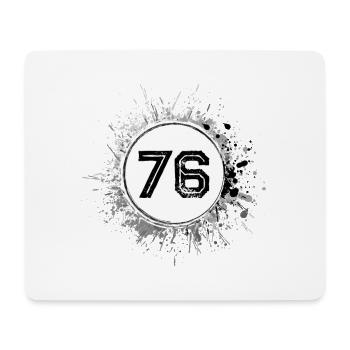 76 Nombre d’objets blob - Tapis de souris (format paysage) - blanc - Devant