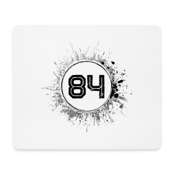 84 Nombre d’objets blob - Tapis de souris (format paysage) - blanc - Devant