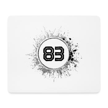 83 Nombre d’objets blob - Tapis de souris (format paysage) - blanc - Devant