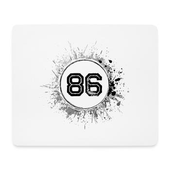 86 Number of blobs - Mouse Pad (horizontal) - white - Front