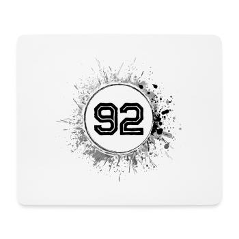 92 Nombre d’objets blob - Tapis de souris (format paysage) - blanc - Devant